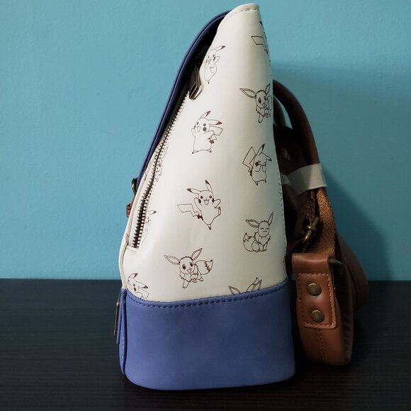 NWT Loungefly Pokemon Pikachu & Eevee Mini Backpack - Picture 4 of 8